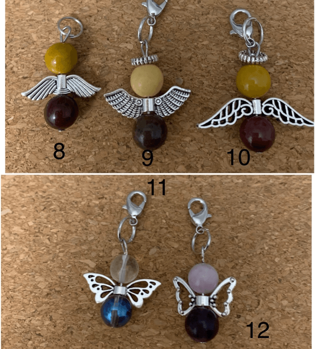 Pendentif ange en pierre semi précieuse