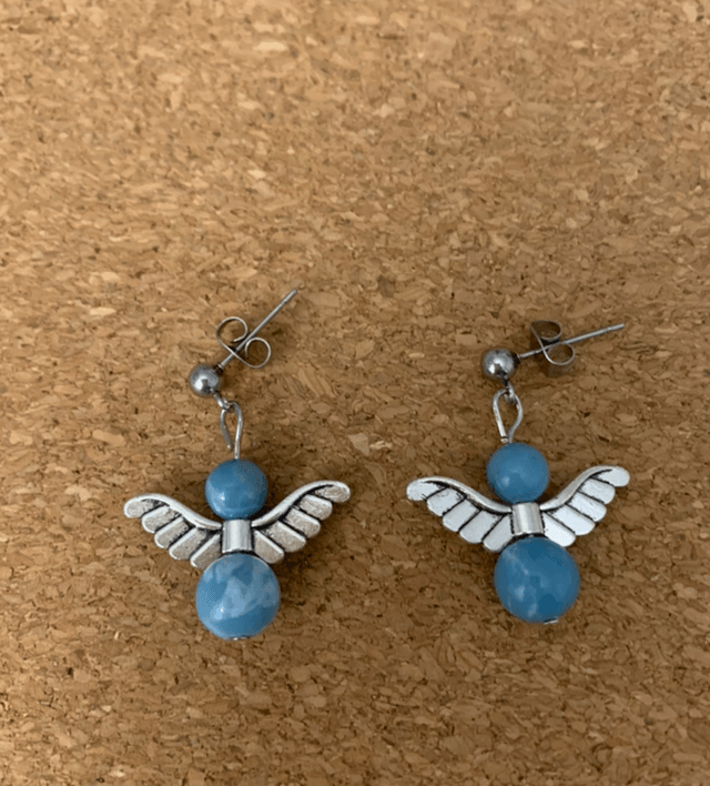 Paire de boucles d’oreilles ange